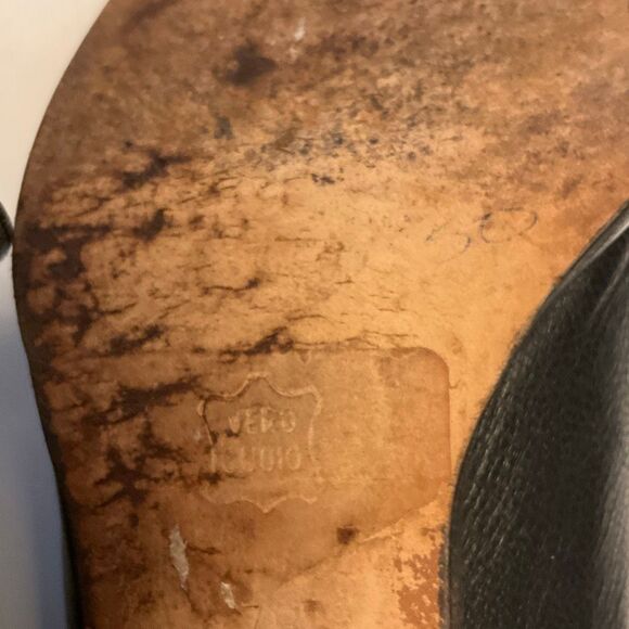 Vintage Y2K Pilgrim Buckle Block Heel 40s Vibe Brogues, 7 - Picture 6 of 16